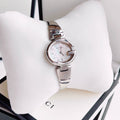 Gucci Guccissima Quartz Silver Dial Silver Steel Strap Watch For Women - YA134511
