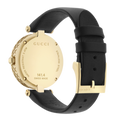 Gucci Diamantissima Quartz Mother of Pearl Dial Black Leather Strap Watch for Women - YA141404