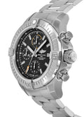 Breitling Avenger Chronograph 45mm Black Dial Silver Steel Strap Watch for Men - A13317101B1A1