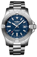 Breitling Avenger Automatic 43mm Blue Dial Silver Steel Strap Watch for Men - A17318101C1A1
