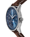 Breitling Navitimer 1 Automatic 41mm Blue Dial Brown Steel Strap Watch for Men - A17326161C1P1