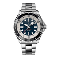 Breitling Superocean Automatic 44mm Blue Dial Silver Steel Strap Watch for Men - A17376211C1A1