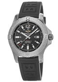 Breitling Colt Automatic 44mm Black Dial Rubber Strap Mens Watch - A1738811/BD44/152S