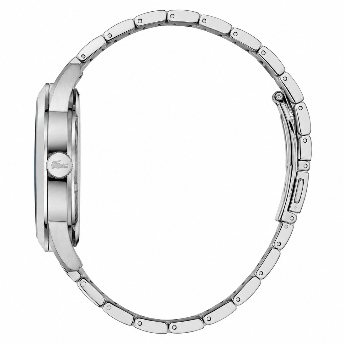Lacoste Edmonton Blue Dial Silver Steel Strap Watch for Men - 2010924