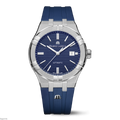 Maurice Lacroix Aikon Automatic Date Blue Dial Blue Silicone Strap Watch For Men - AI6008-SS000-430-4