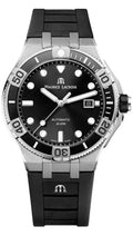 Maurice Lacroix Aikon Venturer Black Dial Black Rubber Strap Watch for Men - AI6058-SS001-330-1