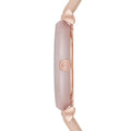 Emporio Armani Gianni T-Bar Quartz Rose Gold Dial Pink Leather Strap Watch For Women - AR11001