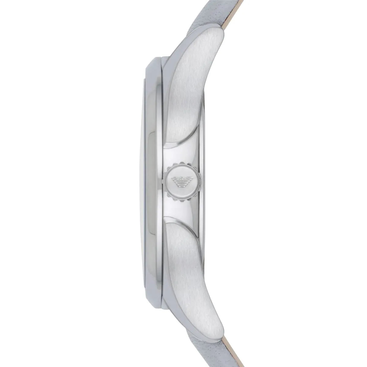 Emporio Armani Valeria Mother of Pearl Dial Blue Leather Strap Watch for Women - AR11032