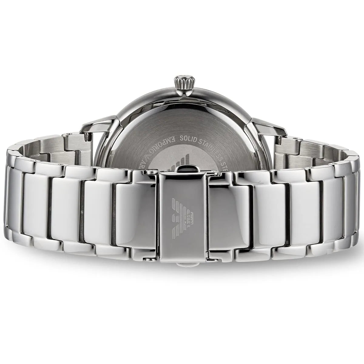 Emporio Armani Ruggero Blue Dial Silver Steel Strap Watch for Men - AR11311