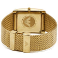 Emporio Armani Super Slim Quartz White DIal Gold Mesh Bracelet Watch For Women - AR2017