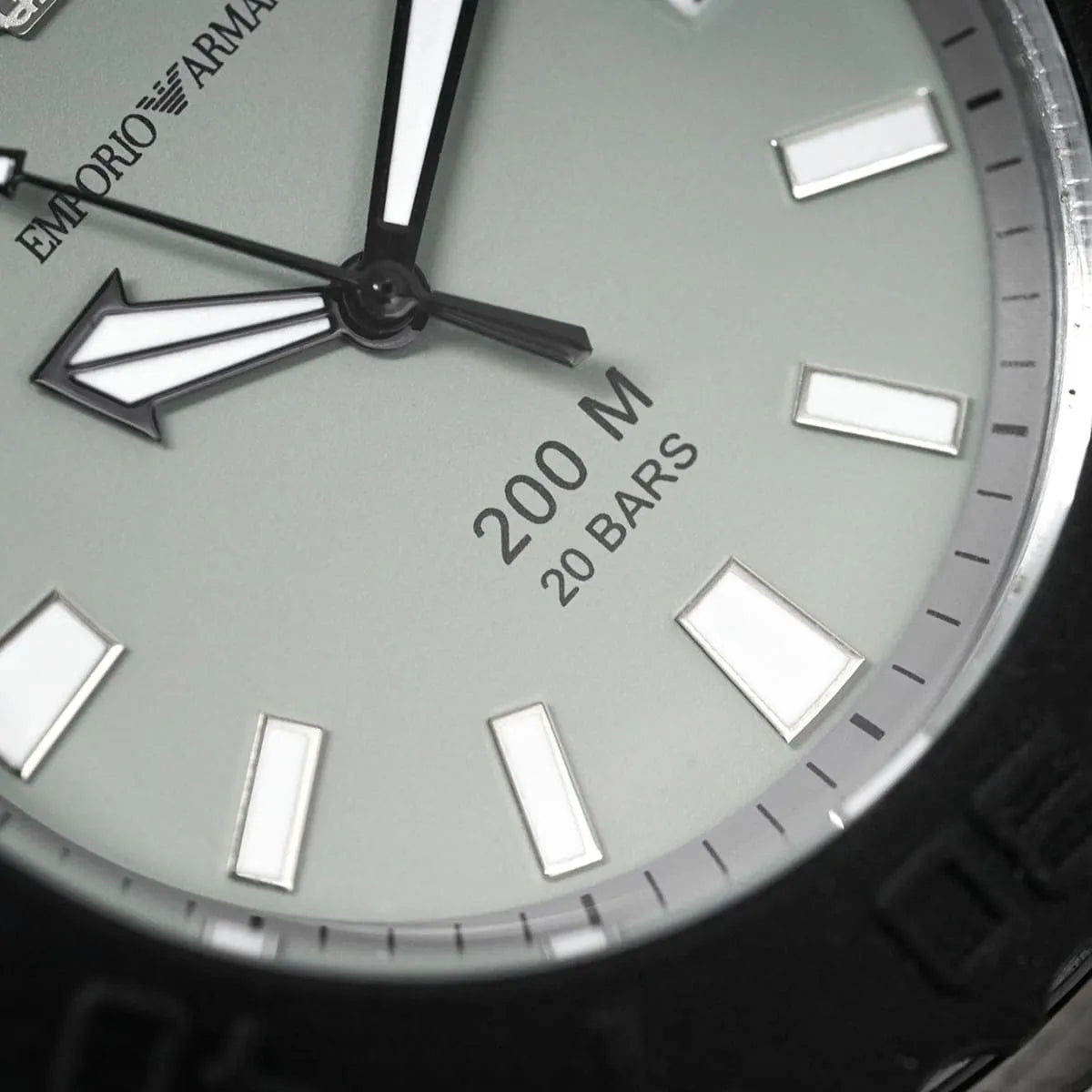 Emporio Armani Bracelet Collection Black Dial Silver Steel Strap Watch For Men - AR5970