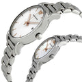Emporio Armani Quartz White Dial Silver Steel Strap Watch For Men - AR90000