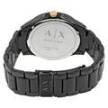 Armani Exchange Hampton Chronograph Black Dial Black Steel Strap Watch For Men - AX2121