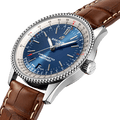 Breitling Navitimer Automatic 38mm Blue Dial Brown Leather Strap Mens Watch - A17325211C1P2