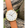 Tissot T Classic Everytime White Dial Brown Leather Strap Watch For Men - T109.410.36.031.00