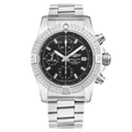 Breitling Avenger Chronograph 43 Black Dial Silver Steel Strap Watch for Men - A13385101B1A1
