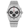 Breitling Chronomat B01 42mm Silver Dial Silver Steel Strap Watch for Men - AB0134101G1A1
