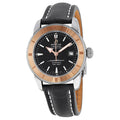 Breitling Superocean Heritage 42mm Black Dial Black Leather Men's Watch - U1732112-B