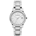 Burberry The City White Dial Silver Steel Strap Watch for Women - BU9100