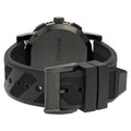 Burberry The City Chronograph Black Dial Black Rubber Strap Watch For Men - BU9806