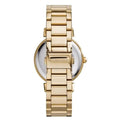 Michael Kors Catlin Black Dial Gold Steel Strap Watch for Women - MK3338