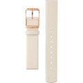 Calvin Klein Glam Transparent Dial Beige Leather Strap Watch for Women - K9423162