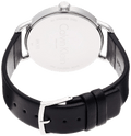 Calvin Klein City Black Dial Black Leather Strap Watch For Women - K2G23107