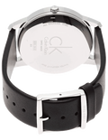 Calvin Klein City White Dial Black Leather Strap Watch for Men - K2G2G1CD