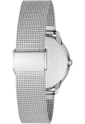Calvin Klein Minimal Grey Dial Silver Mesh Bracelet Watch for Men - K3M22124