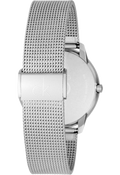 Calvin Klein Minimal White Dial Silver Mesh Bracelet Watch for Men - K3M22126