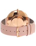 Calvin Klein Full Moon Silver Dial Pink Leather Stap Watch for Women - K8Y236Z6