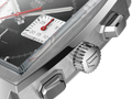 Tag Heuer Monaco Automatic Chronograph Black Dial Silver Steel Strap Watch for Men - CBL2113.BA0644
