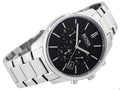 Hugo Boss Commander Black Dial Silver Steel Strap Watch for Men - 1513433