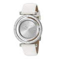 Michael Kors Averi Silver Dial White Leather Strap Watch for Women - MK2524