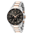 Maserati SFIDA Chronograph Black Dial Two Tone Steel Strap Watch For Men - R8873640002