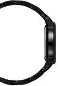 Daniel Wellington Iconic Link Ceramic Black Dial Black Steel Strap Watch For Women - DW00100414