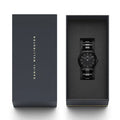 Daniel Wellington Iconic Link Ceramic Black Dial Black Steel Strap Watch For Women - DW00100414