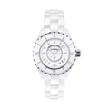 Chanel J12 Diamonds Ceramic White Dial White Steel Strap Watch for Women - J12 H1628