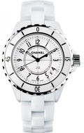 Chanel J12 Ceramic White Dial White Steel Strap Watch for Women - J12 H0968