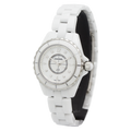 Chanel J12 Diamonds Quartz Mother of Pearl White Dial White Steel Strap Watch for Women - J12 H2570