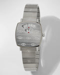 Gucci Grip Quartz Silver Dial Silver Steel Strap Watch For Men - YA157501