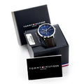 Tommy Hilfiger Cooper Blue Dial Brown Leather Strap Watch for Men - 1791508