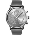 Hugo Boss Architectural Grey Dial Grey Leather Strap Watch for Men - 1513570