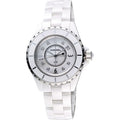 Chanel J12 Diamonds Quartz Ceramic White Dial White Steel Strap Watch for Women - J12 H2422