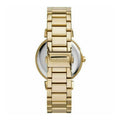Michael Kors Catlin Black Dial Gold Steel Strap Watch for Women - MK3338