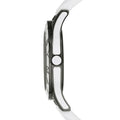 Marc Jacobs Miss Marc Flower White Dial White Silicone Strap Watch for Women - MBM5513