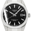 Tissot Gentleman Powermatic 80 Silicium Black Dial Silver Steel Strap Watch For Men - T127.407.11.051.00