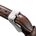 Daniel Wellington Classy Bristol White Dial Brown Leather Strap Watch For Women - DW00100070