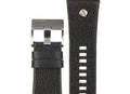 Diesel Mr Daddy Chronograph White Dial Black Leather Strap Watch For Men - DZ7125