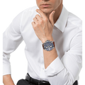 Diesel Mr Daddy Chronograph Blue Dial Brown Leather Strap Watch For Men - DZ7314